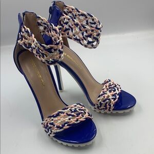 Shoe Republic LA Blue and Pink Heels